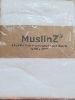 MuslinZ Fair Trade Organic Cotton 3pk