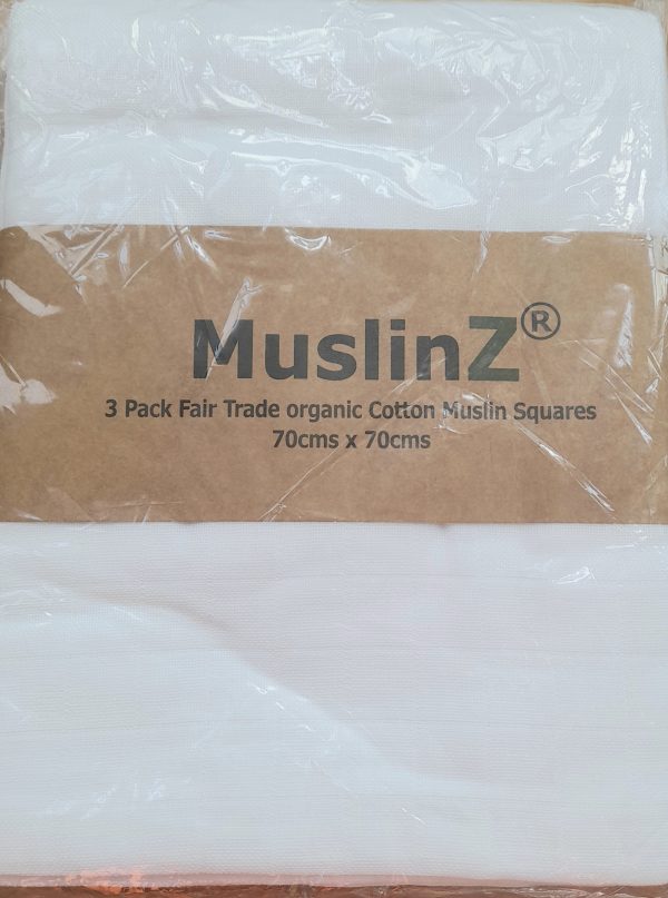 MuslinZ Fair Trade Organic Cotton 3pk