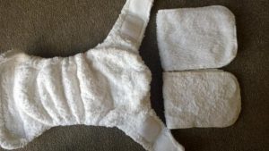 Little Lamb Bamboo Shaped Nappy NIPPA FASTENING NO VELCRO