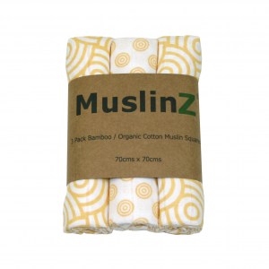 Muslinz Bamboo Organic Cotton 3pk