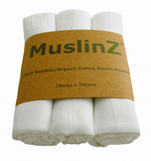 Muslinz Bamboo  & Organic Cotton 3pk
