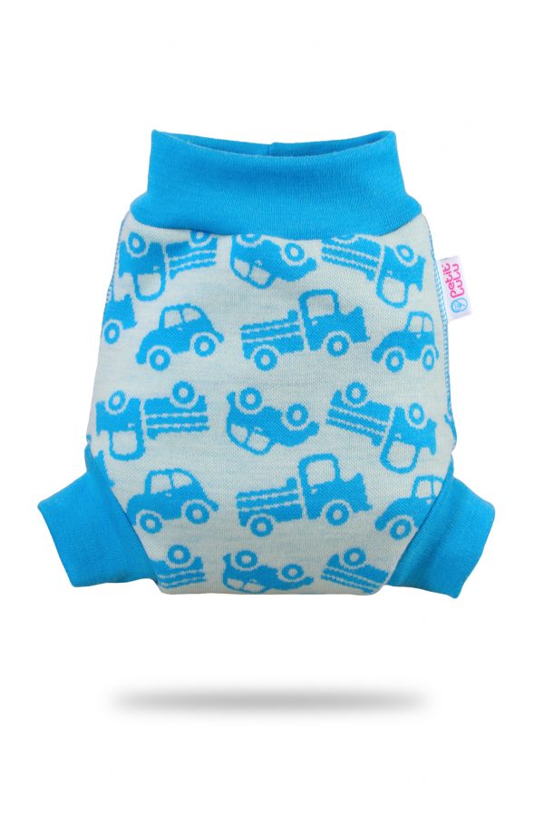 turquoise cars Petit Lulu Wool Wrap