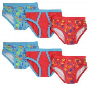 Bright Bots 6 pack Boys & Girls Undies