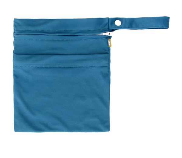 Washable Wipes wet bag navy