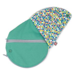 Teardrop Wet/Dry Zipp able Reusable Breast Pad Storage Pouch