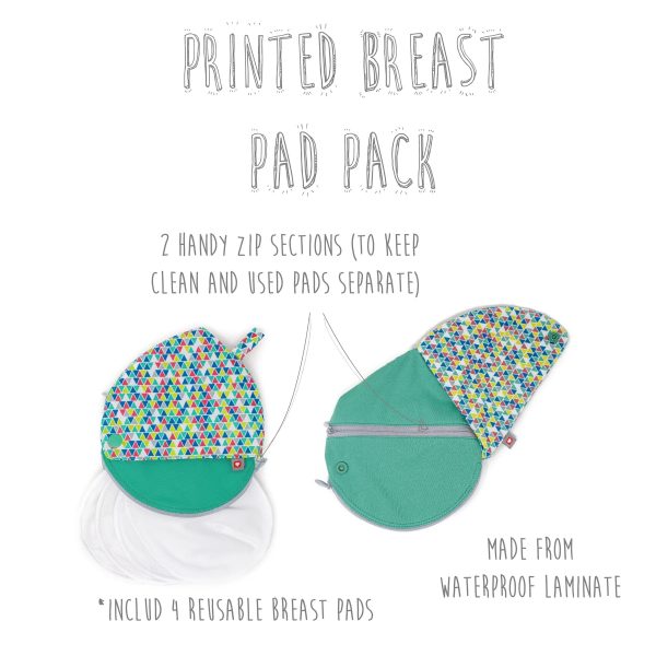 Teardrop Reusable Bamboo Breast Pads & Wet Bag