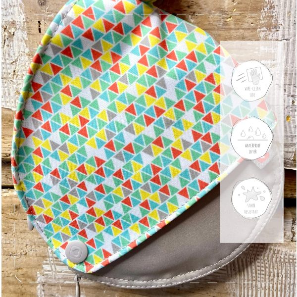 Teardrop Wet/Dry Zipp able Reusable Breast Pad Storage Pouch